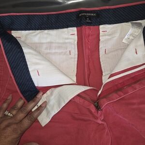 Banana Republic Men’s Coral-Red Chino Pants